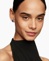 Petite DY Elements® Stud Earrings in 18K Yellow Gold with Lapis and Diamonds, 11mm